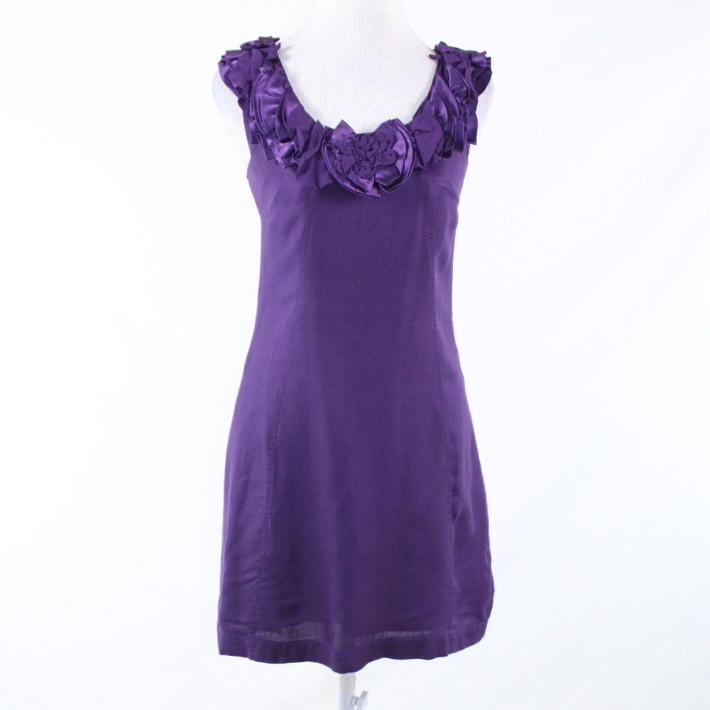 Baraschi purple sleeveless sun dress 0